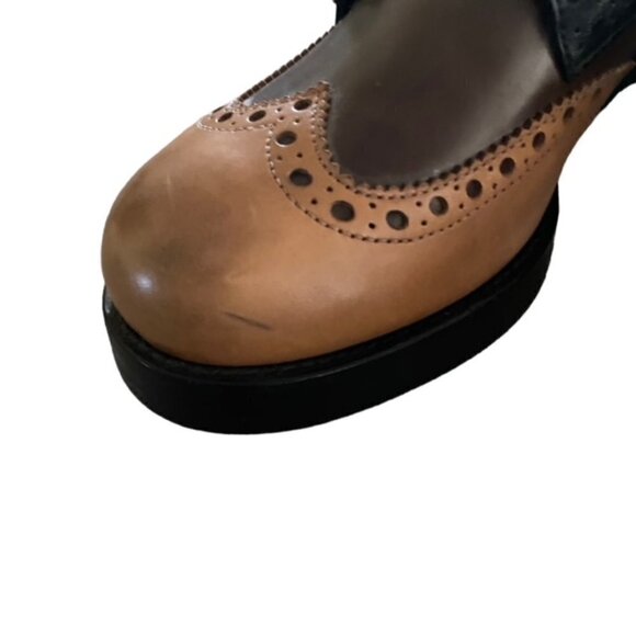 Mauro Volponi Leather Double Monk Strap Oxfords 36 - Picture 4 of 7